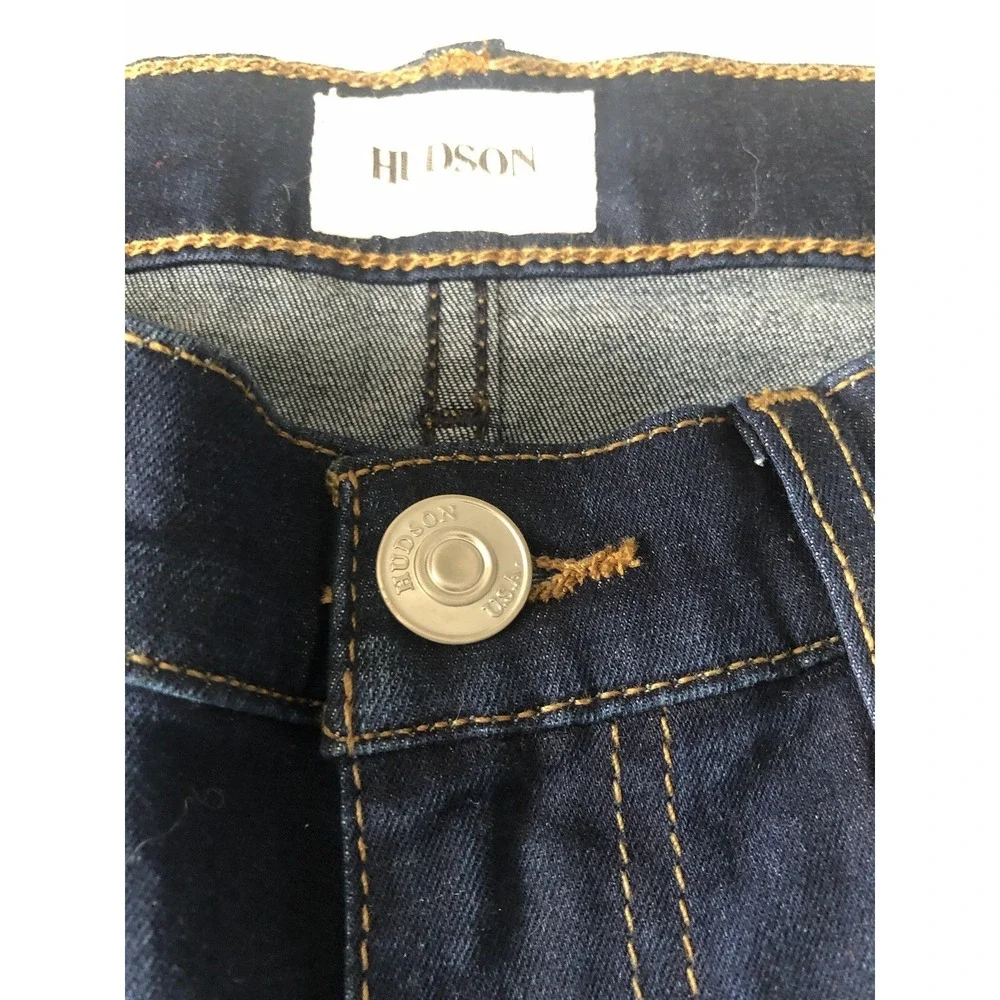 Women's Hudson Natalie Mid rise Ankle Super Skinny Blue Jeans size 24 New